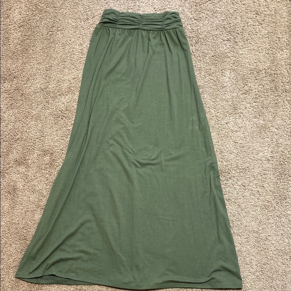 Joe B Green A-Line Maxi Skirt Resort Wear